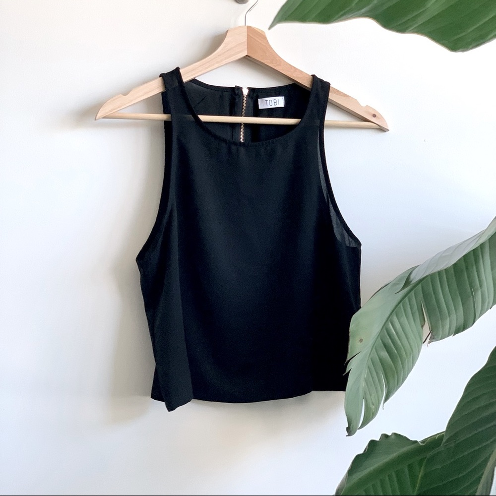 TOBI Racerback Crop Top